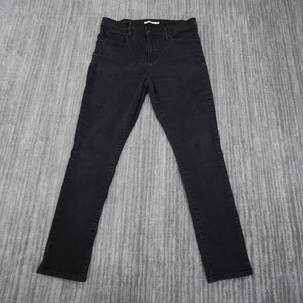 Levis 311 Shaping Skinny Jeans Womens 31 Black Denim Mid Rise Stretch Pants